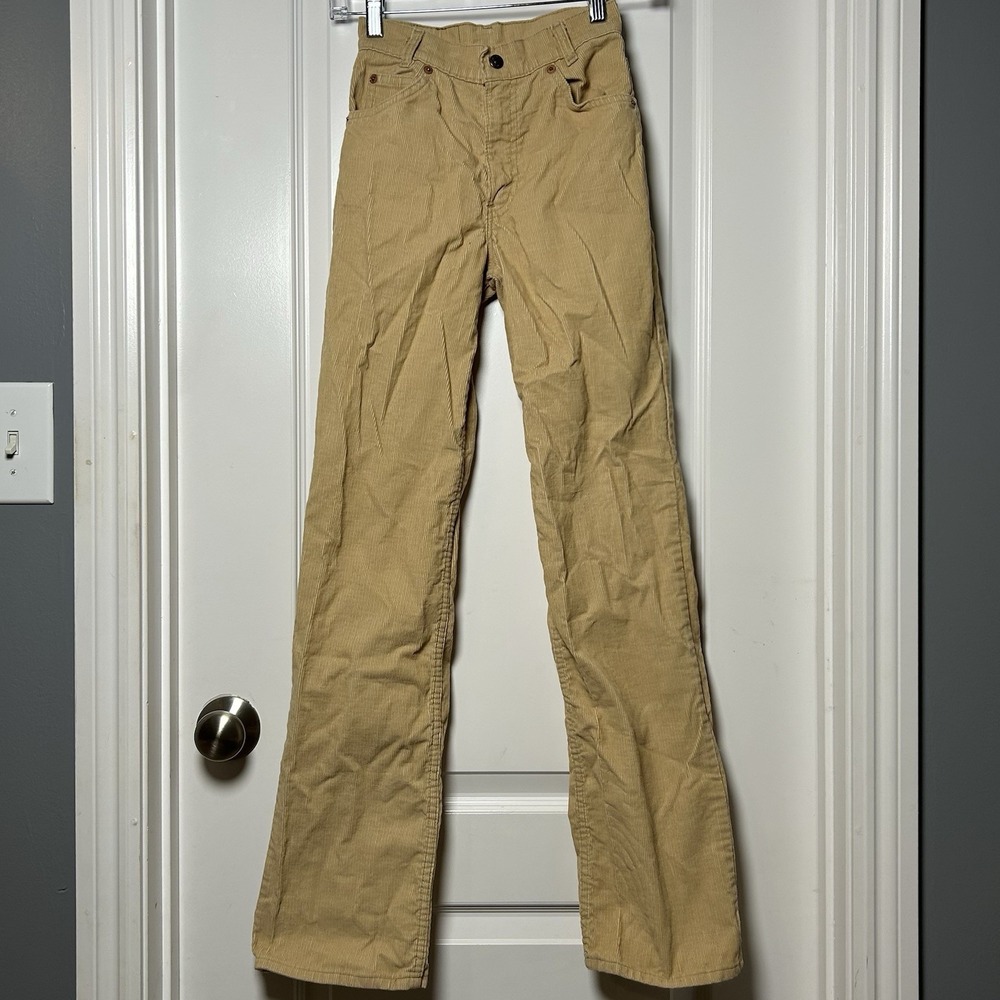 Levi's Vintage 551 Tan‎ Corduroy Straight Leg Pants Classic Timeless Retro Style